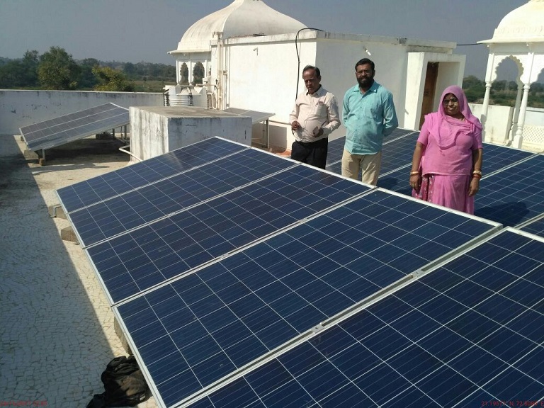 Residential solar plant Gujarat