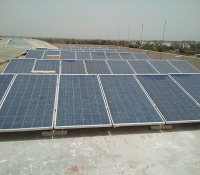 Industrial solar power plant in Guj